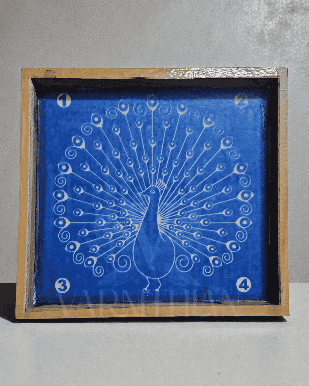 Peacock 9x9 Kolam Stencils