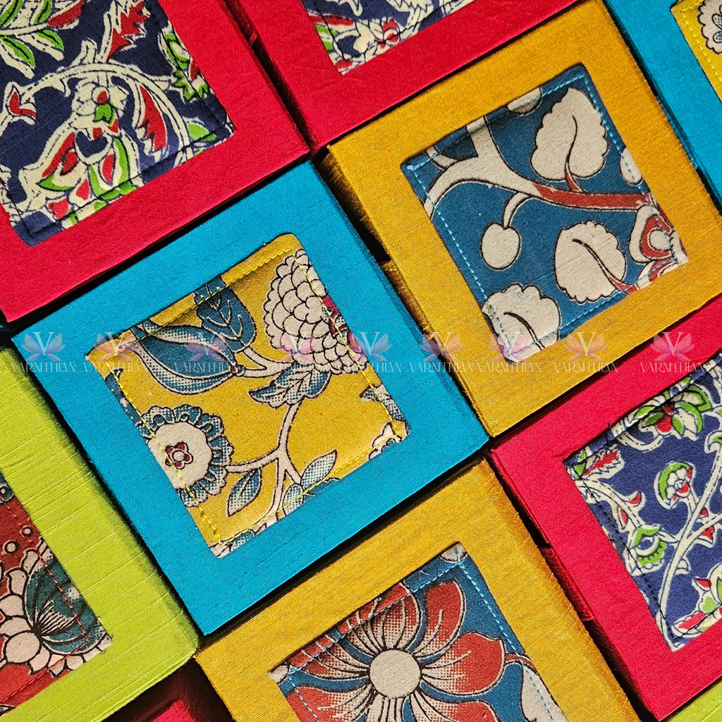 Handcrafted Kalamkari Design Boxes 4 inches