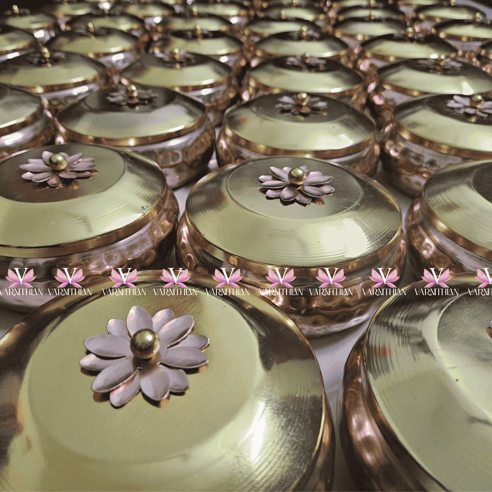 Elegant Copper Painted Metal Boxes