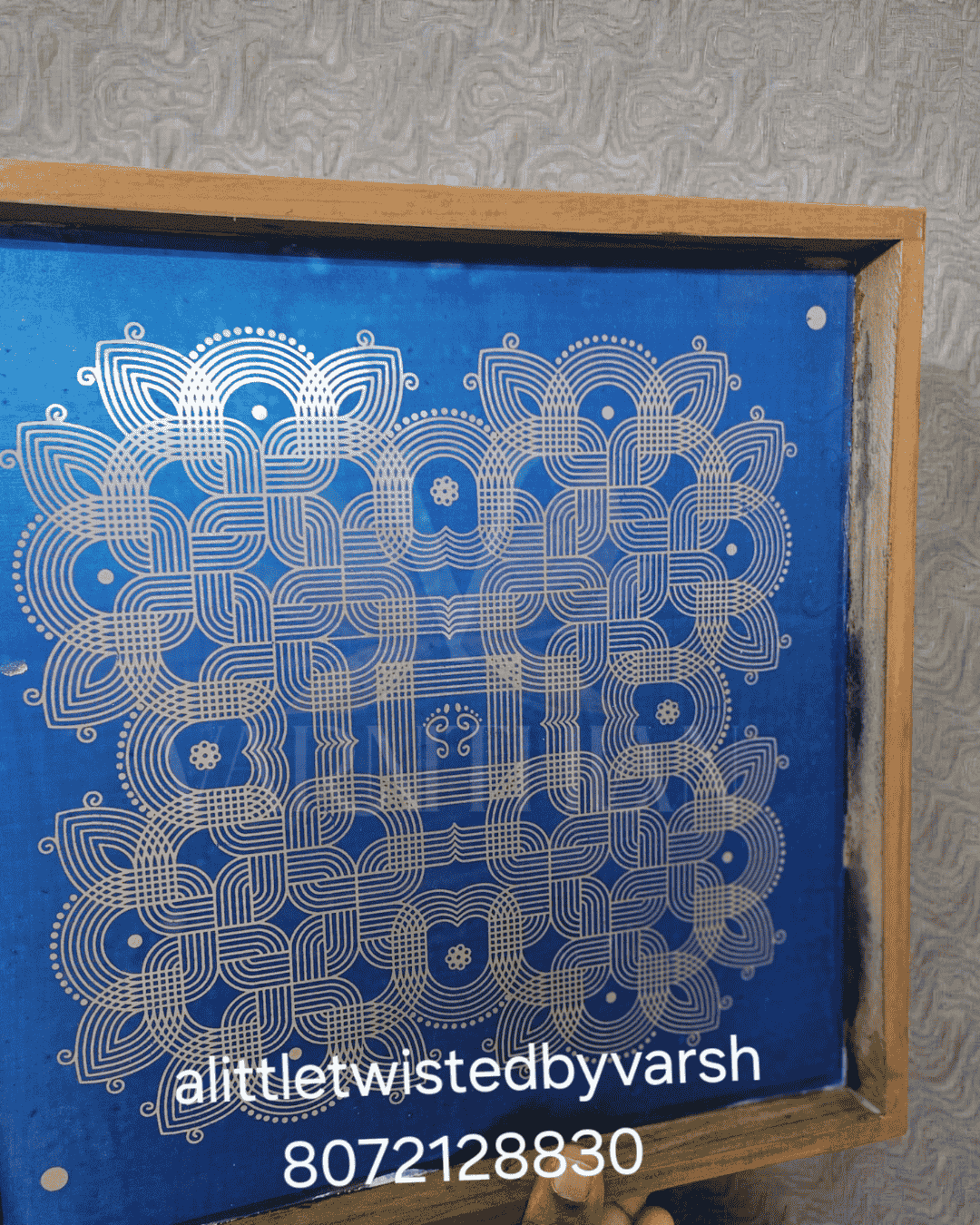 Padi kolam 12x12" Kolam Stencils