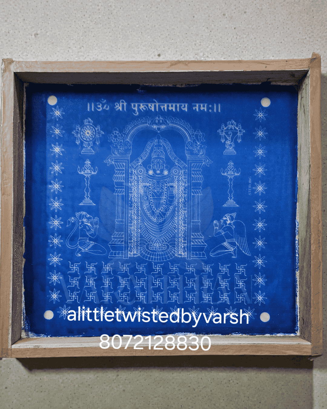 Perumal 9x9 Kolam Stencils